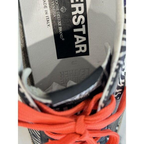 Golden Goose Superstar Zebra-Striped Sneakers Size 38 - Picture 8 of 9